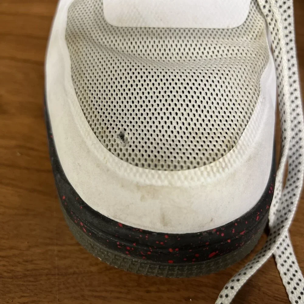 Nike Lunar Force 1 Fuse 580616 Sneaker Shoe White Black Red Size 9.5 - Picture 4 of 9